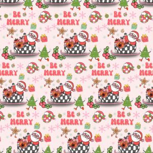 Be Merry Retro Santa