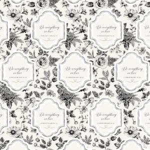 Do Everything in Love wrapping paper wedding