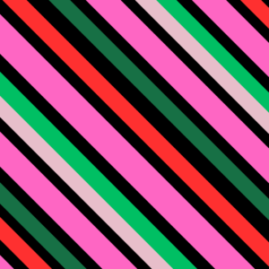 Hype Party Stripes Bold Black wrapping paper