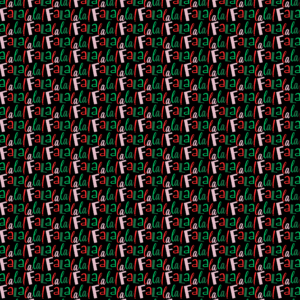 Fa La La La Bold Black wrapping paper