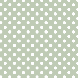 White Polka Dot on Sage