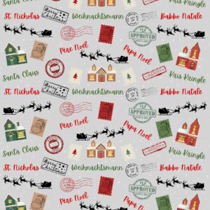 Postmarked From the Pole wrapping paper