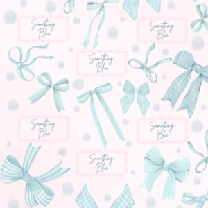 Something Blue wrapping paper