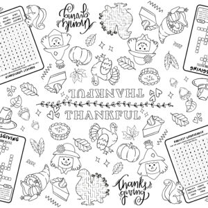 Feast of Fun activity table runner