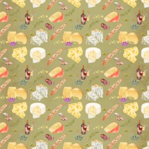 Wine - cheese- hostess gift - wrapping paper