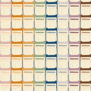 vintage library checkout cards wrapping paper
