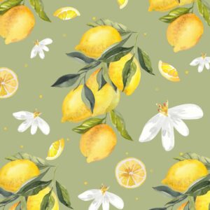 lemon wrapping paper, citrus gift wrap, summer wrapping paper, hostess gift wrap