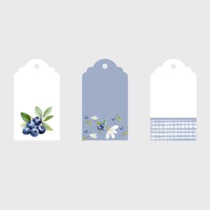 Blueberry Gift Tags