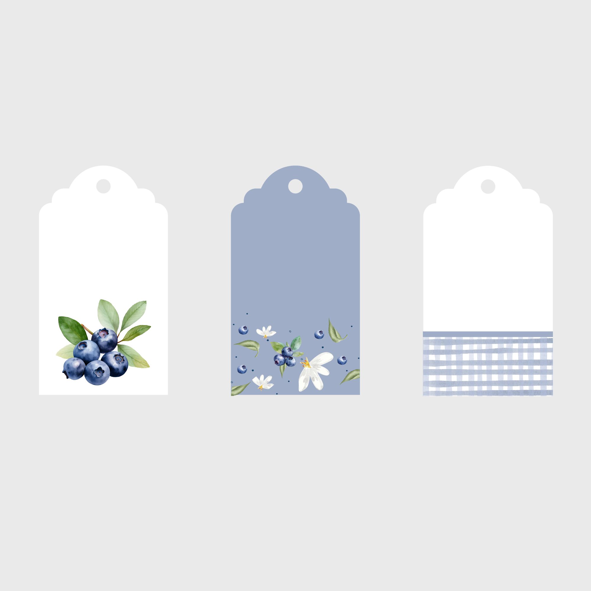 Blueberry Gift Tags