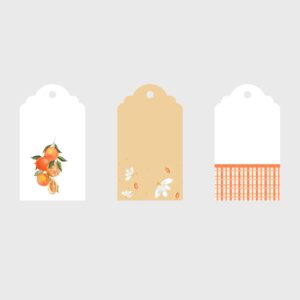 Orange Gift Tags