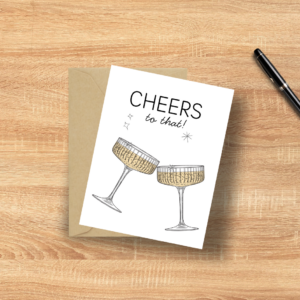 Vintage Coupe Glass Card